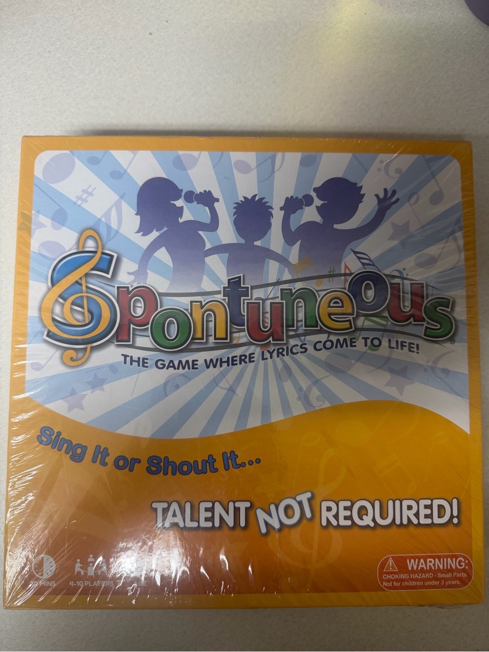 Spontuneous The Song Game Family Party Board Game New SEALED